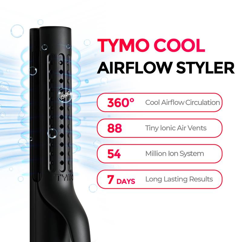 Transform Your Hair with the TYMO AIRFLOW 2-In-1 Hair Straightener & Curler - The Ultimate Cooling Air Curler for Effortless Styling